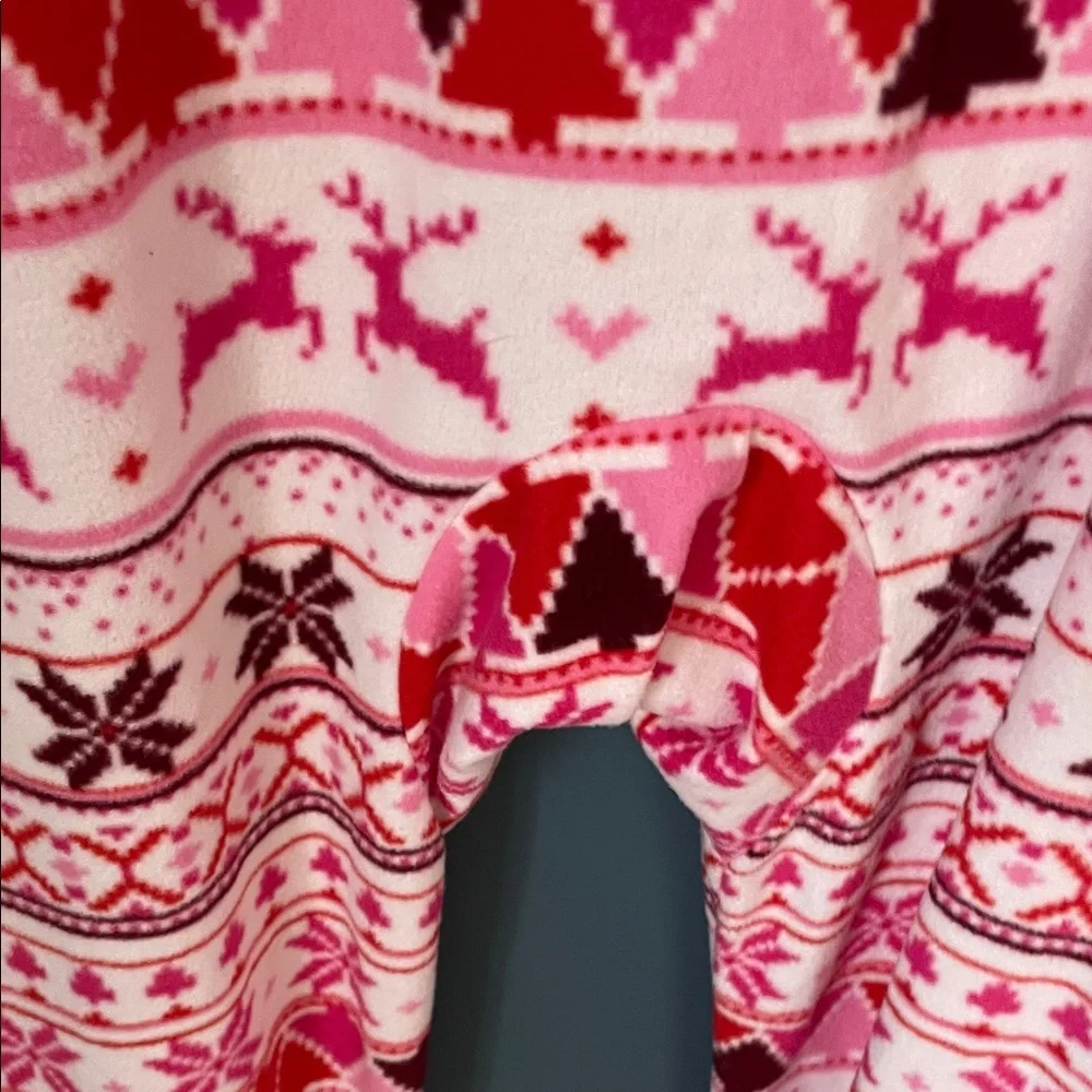 Cat & Jack Pink and White Patterned‎ Kids Pajama with Hoodie | Size 14